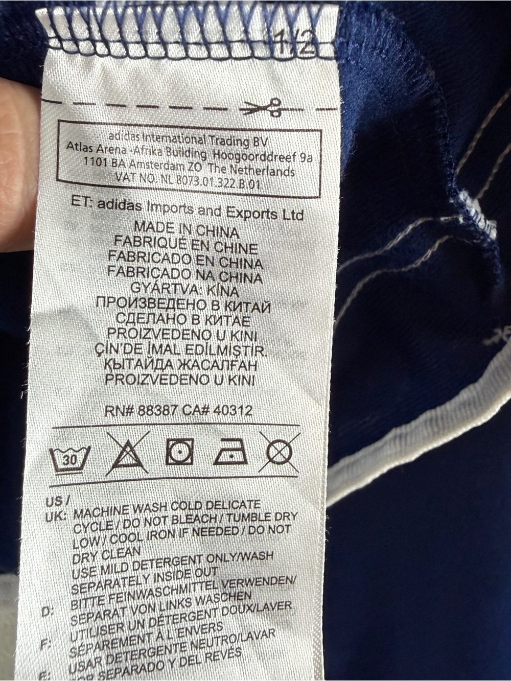 Adidas originals Ji Won Choi Track Jacket Blue - Picture 12 of 13